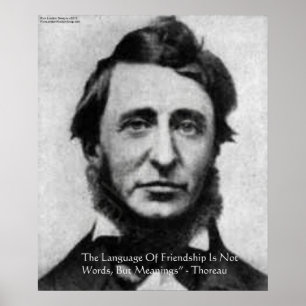 Henry David Thoreau citaat Poster