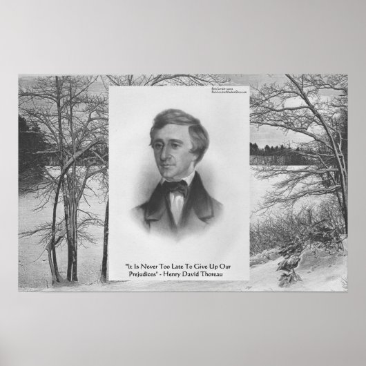 Henry David Thoreau citaat Poster (Voorkant)