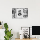 Henry David Thoreau citaat Poster (Thuiskantoor)