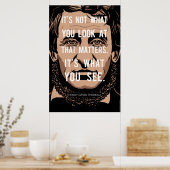 Henry David Thoreau citeert: Wat je ziet Poster (Keuken)