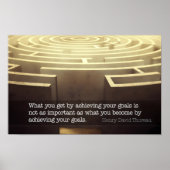 Henry David Thoreau Inspirerend quote "Word" Poster (Voorkant)