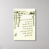 Henry David Thoreau, "Leef in elk seizoen" Canvas Afdruk (Voorkant)