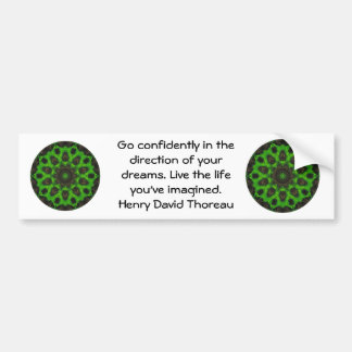 Henry David Thoreau Motivatie Dream Quotation Bumpersticker