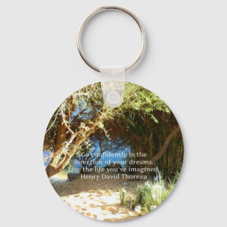 Henry David Thoreau Motivatie Dream Quotation Sleutelhanger