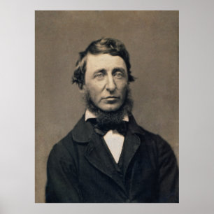 Henry David Thoreau Portrait Maxham daguerreotype Poster