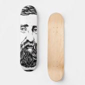 Henry David Thoreau portret Skateboard (Voorkant)