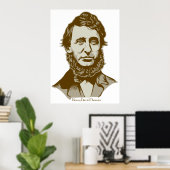Henry David Thoreau Poster (Thuiskantoor)