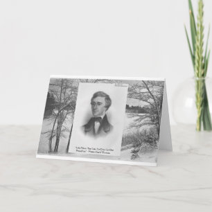 Henry David Thoreau Quote Kaart
