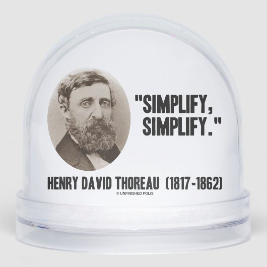Henry David Thoreau Simplifier la soumission (Avant)