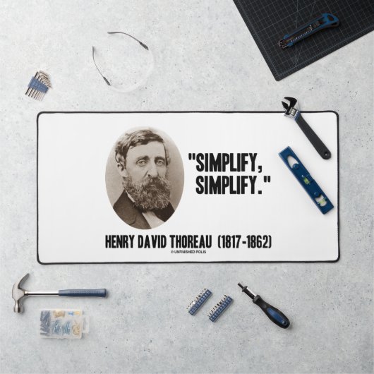 Henry David Thoreau Simplifier la soumission (Poste de travail)