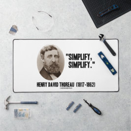 Henry David Thoreau vereenvoudigt Citaat Bureaumat