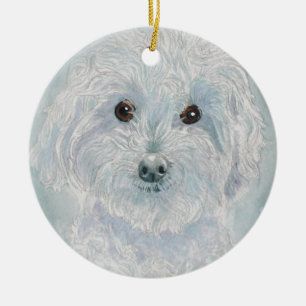 Henry de Maltipoo Keramisch Ornament