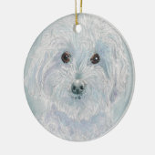 Henry de Maltipoo Keramisch Ornament (Links)