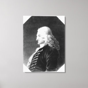 Henry Fielding gegraveerd door Samuel Freeman Canvas Afdruk