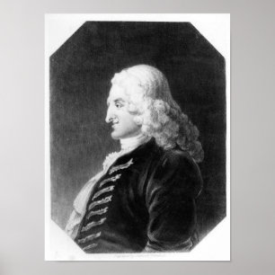 Henry Fielding gegraveerd door Samuel Freeman Poster