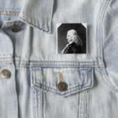Henry Fielding gegraveerd door Samuel Freeman Vierkante Button 5,1 Cm (In situ)