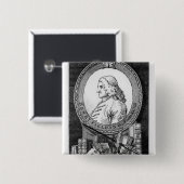 Henry Fielding in de achtenveertigste eeuw Vierkante Button 5,1 Cm (Voorkant /achterkant)