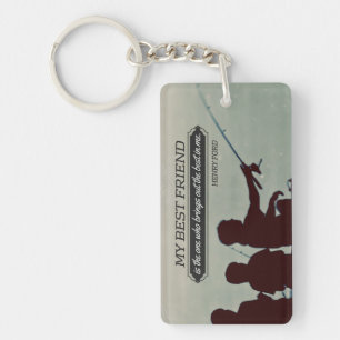 Henry Ford Inspirerend Quote "Beste vriend" Sleutelhanger