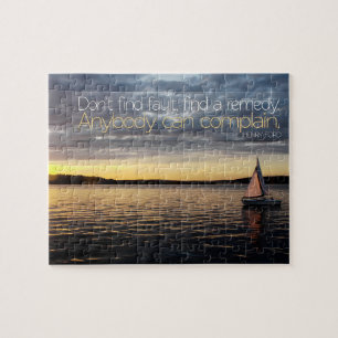 Henry Ford Inspirerend Quote "Zoek een remedie" Legpuzzel