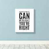 Henry Ford | Inspirerende quote Canvas Afdruk (Insitu (Houten vloer))
