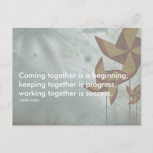 henry ford Succesquote Briefkaart (Voorkant)