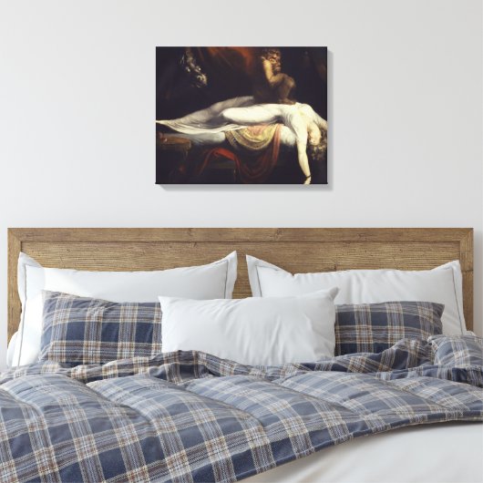 Henry Fuseli - The Nightmare Canvas Afdruk (Insitu (Slaapkamer))