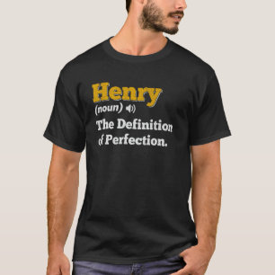 Henry Gift Naam Gepersonaliseerde Verjaardag Naam T-shirt
