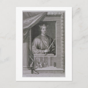 Henry II (1133-89) King of England from 1154, from Briefkaart