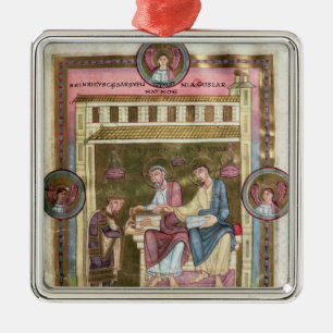 Henry III met de Apostles Simon en Jude Metalen Ornament