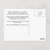 Henry la carte postale de l'artiste en fibre de fé (Dos)