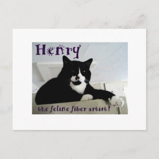 Henry la carte postale de l'artiste en fibre de fé