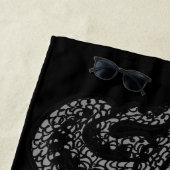 Henry la serviette de plage heureuse de poulpe (En situation)