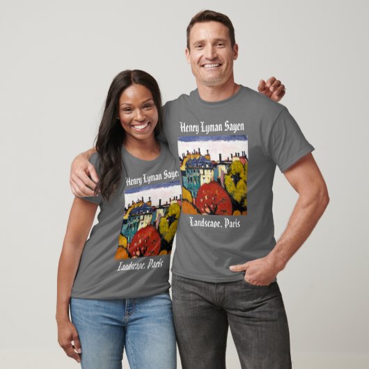 Henry Lyman Sayen die het Landschap Parijs T-Shirt (Unisex)