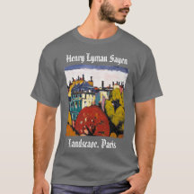 Henry Lyman Sayen die het Landschap Parijs T-Shirt
