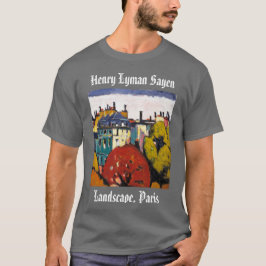 Henry Lyman Sayen die het Landschap Parijs T-Shirt