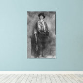 Henry McCarty Billy, het Outlaw Kind van het Oude  Canvas Afdruk (Insitu (Houten vloer))