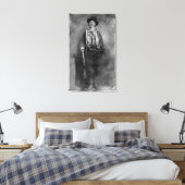 Henry McCarty Billy, het Outlaw Kind van het Oude  Canvas Afdruk (Insitu (Slaapkamer))