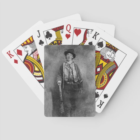 Henry McCarty Billy, het Outlaw Kind van het Oude  Pokerkaarten (Achterkant)