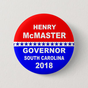 Henry McMaster Governor South Carolina 2018 Ronde Button 5,7 Cm