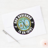 Henry McMaster is een idioot Ronde Sticker (Envelop)