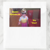 Henry Sparkles Rechthoekige Sticker (Tas)