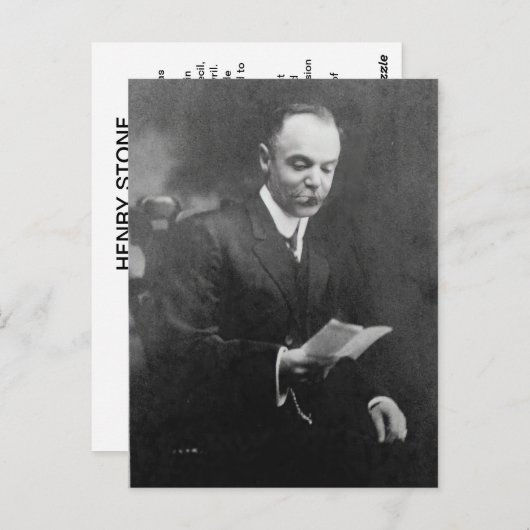 Henry Stone Briefkaart (Voorkant / Achterkant)