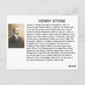 Henry Stone Briefkaart (Achterkant)