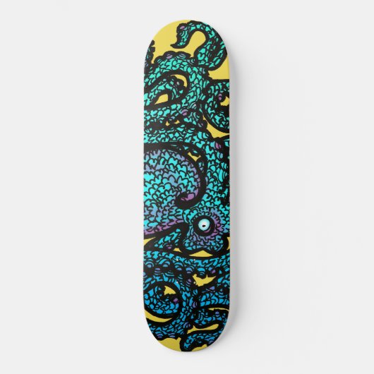 Henry the Happy Octopus Skateboard (Voorkant)