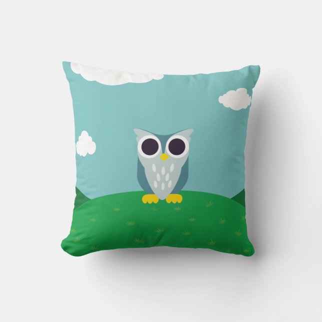 Henry the Owl Kussen (Voorkant)