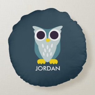 Henry the Owl Rond Kussen