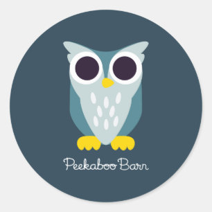 Henry the Owl Ronde Sticker