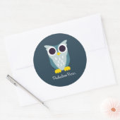 Henry the Owl Ronde Sticker (Envelop)