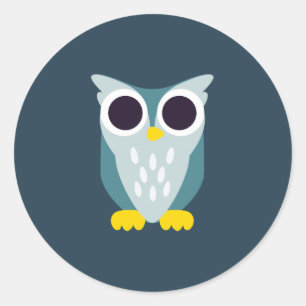 Henry the Owl Ronde Sticker