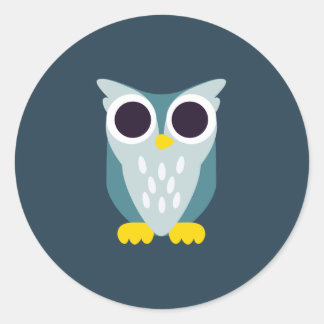 Henry the Owl Ronde Sticker